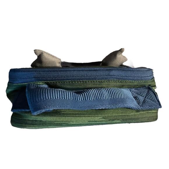 Pottery Barn Kids Dragon Lunch Box Blue Green with Wings Cute Monster Face - Picture 7 of 11